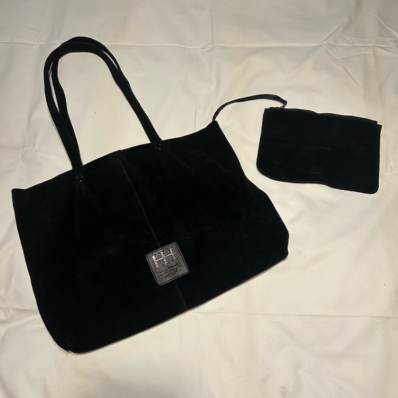 Haute Hippie Handbags - HAUTE HIPPIE Black Suede Tote Bag